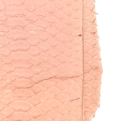 Chanel Snakeskin Maxi Double Flap Pink 14 of 18