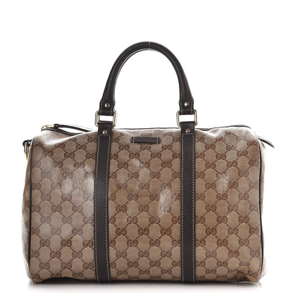 Gucci Crystal Monogram Medium Joy Boston Dark Brown 1 of 11