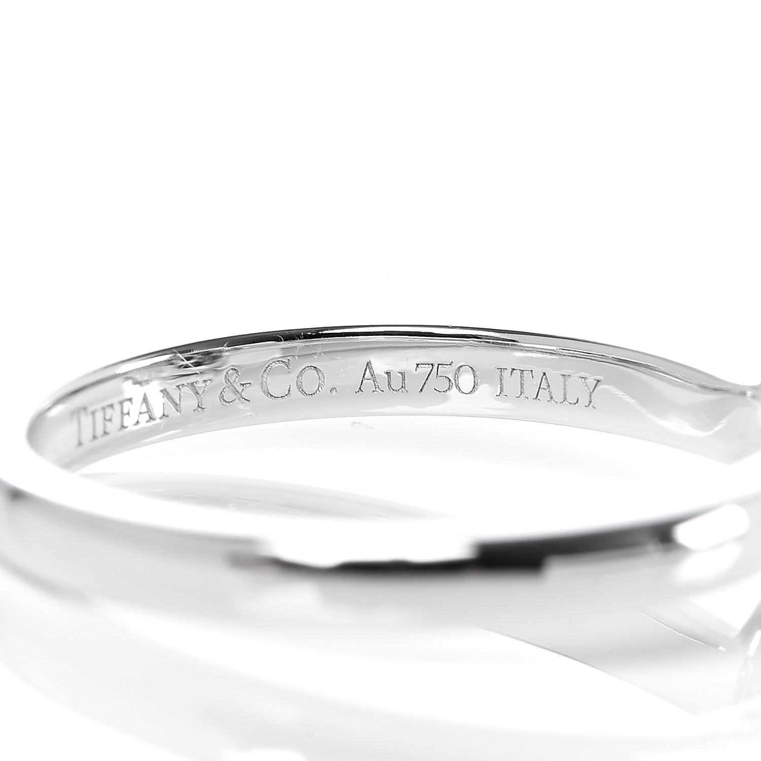 Tiffany 18K White Gold Diamond 7mm Paloma Picasso Sugar Stacks Ring 54 7 6 of 6