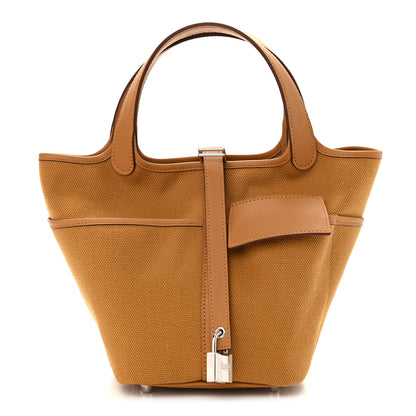 Hermes Toile Goeland Swift Cargo Picotin Lock 18 Sesame 1 of 11