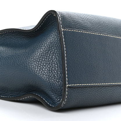 Marc Jacobs Grained Calfskin Grind Shopper Tote Blue Sea 8 of 9