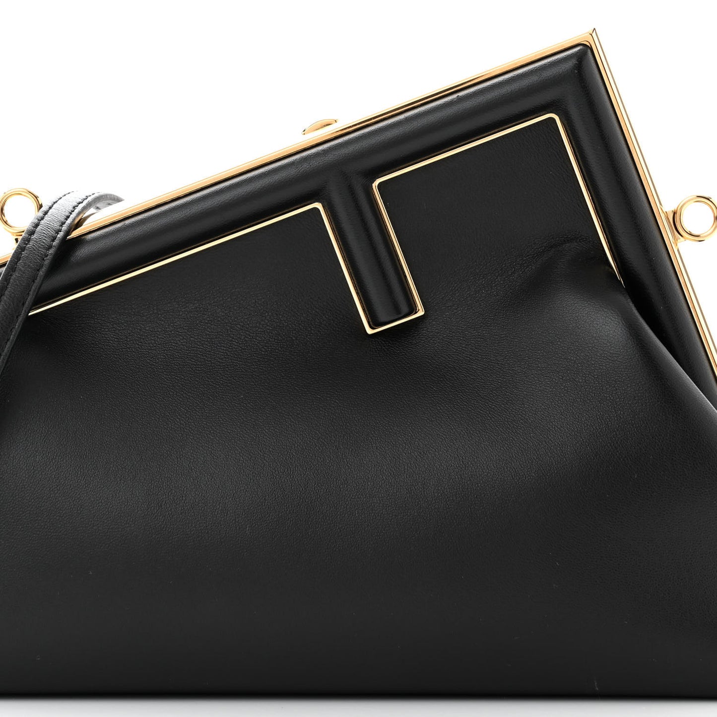 Shiny Nappa Small Fendi First Black