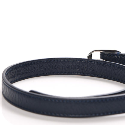 Balenciaga Agneau Arena Giant 12 Silver Hardware Triple Tour Bracelet S Bleu Obscur 8 of 16