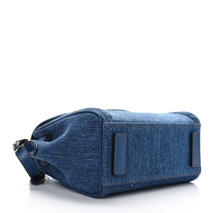 Versace Denim La Medusa Chain Tote Navy Blue 4 of 8