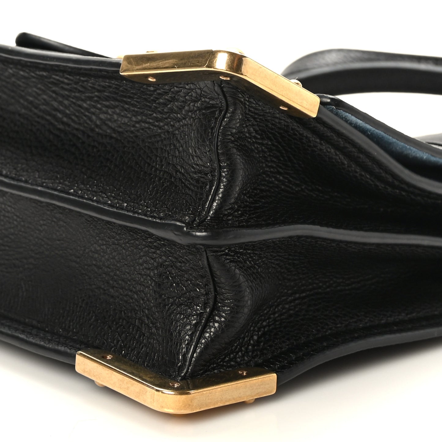 Glace Calf Soft Cahier Bag Black Astrale