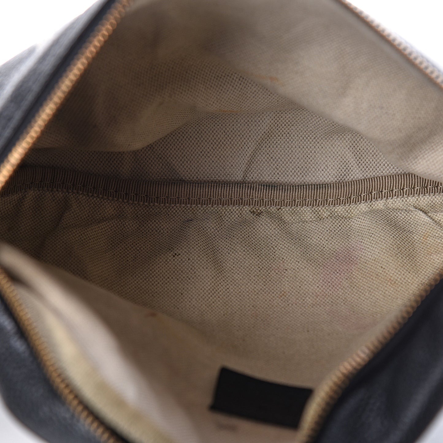 Grained Calfskin Logo Belt Bag Black