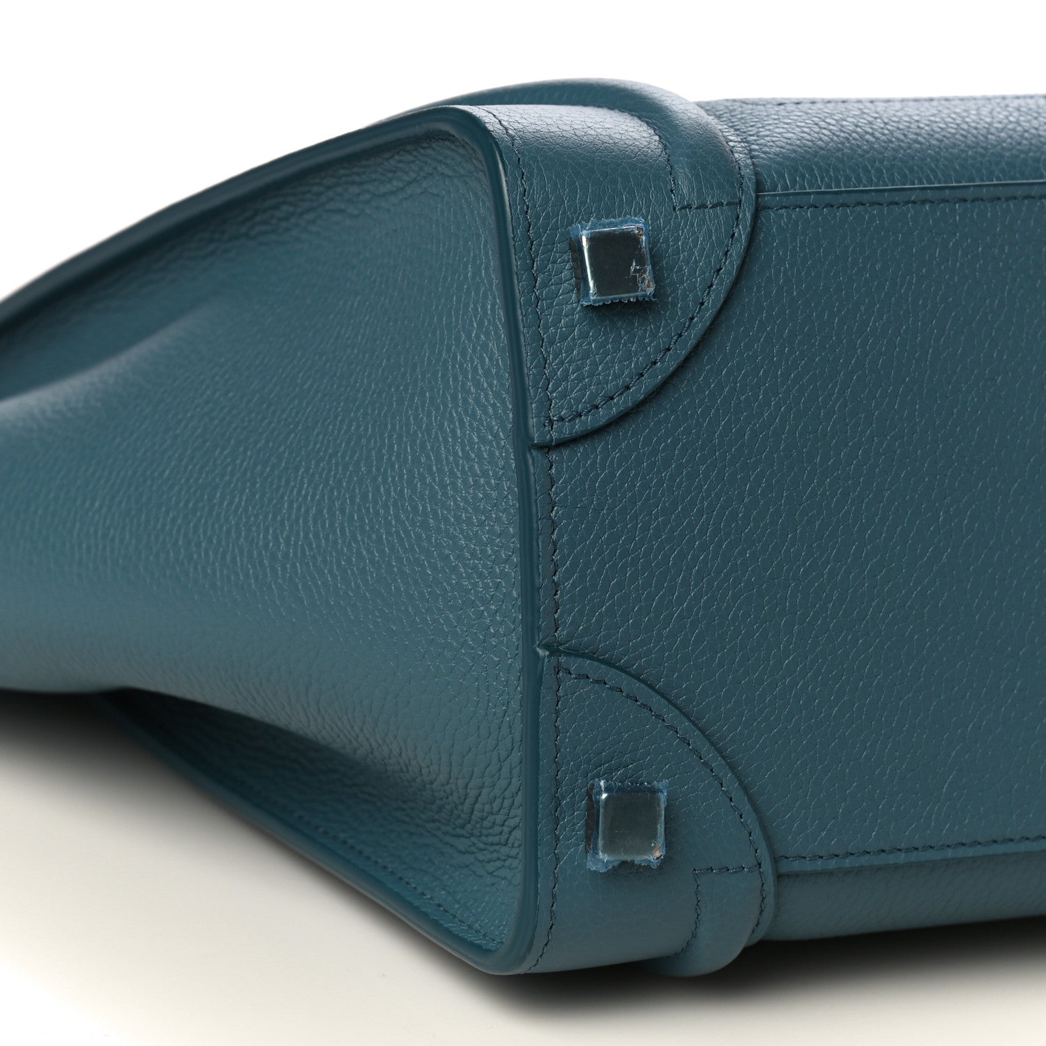 Celine Drummed Calfskin Micro Luggage Celadon 9 of 15