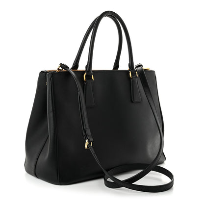 Prada Saffiano Lux Large Galleria Double Zip Tote Black 3 of 11