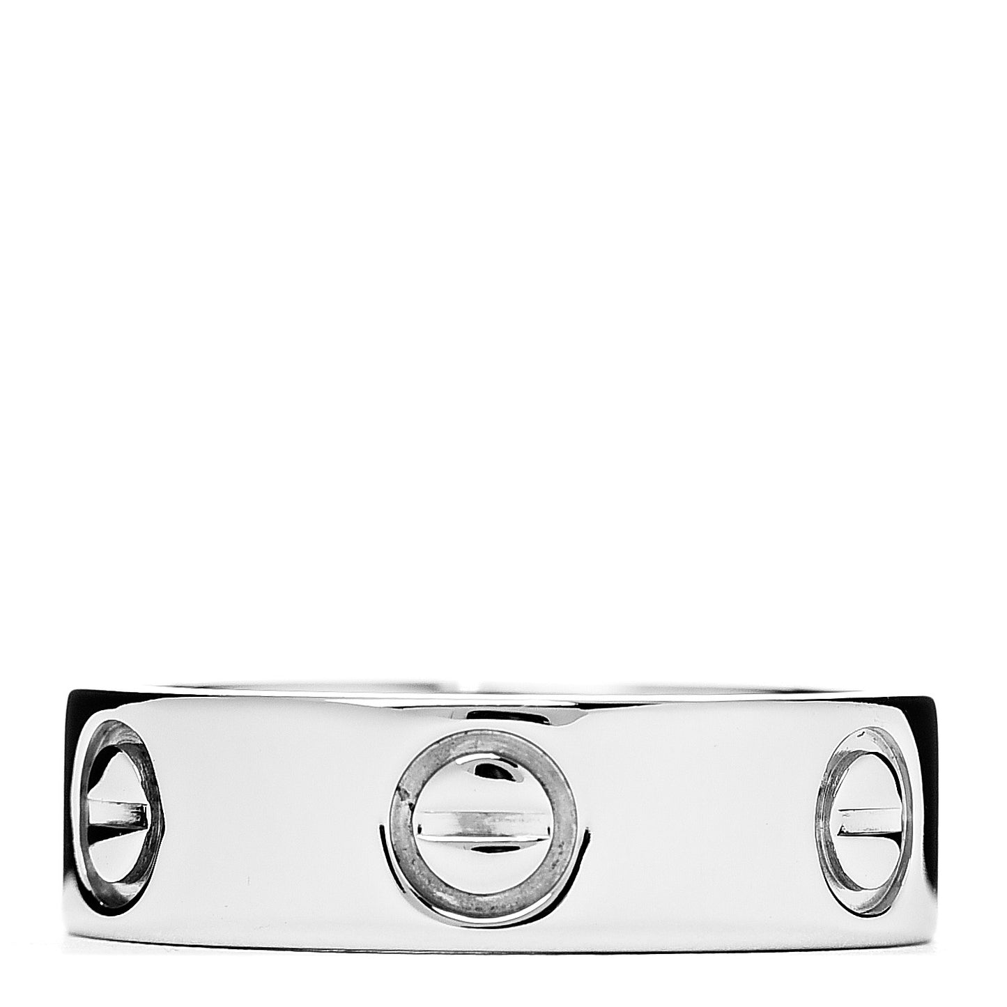 Platinum 5.5mm LOVE Ring 50 5.25