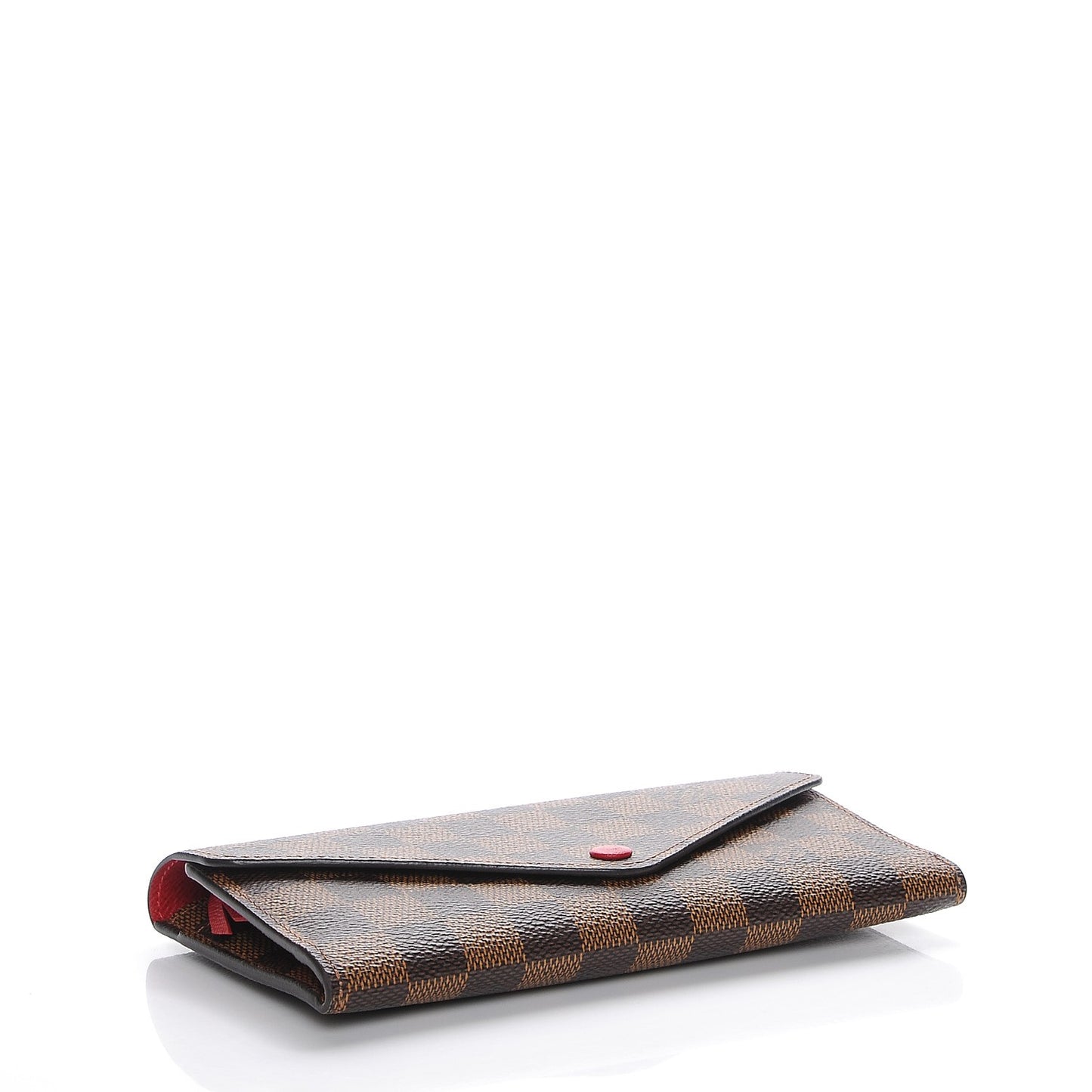 Damier Ebene Josephine Wallet Red