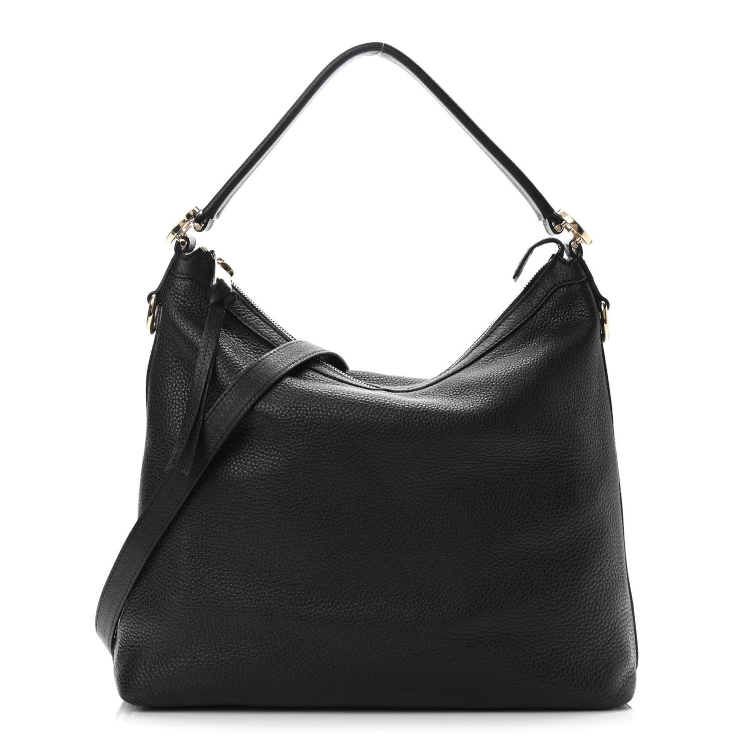 Gucci Pebbled Calfskin Small Miss GG Hobo Black 1 of 12