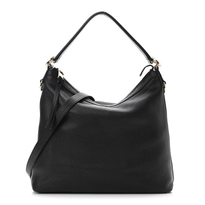 Gucci Pebbled Calfskin Small Miss GG Hobo Black 1 of 12