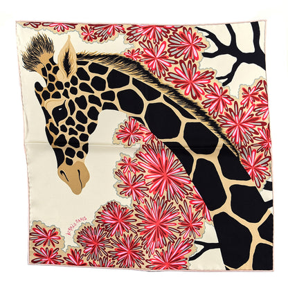 Hermes Silk The Three Graces Zoom Scarf 45 Creme Black Bleu Rogue 1 of 3