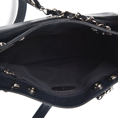 Chanel Caviar Flap Shoulder Bag Navy 5 of 11