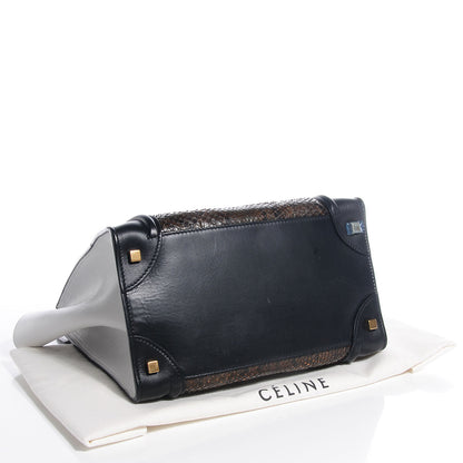 Celine Python Mini Tri-Color Luggage 4 of 7