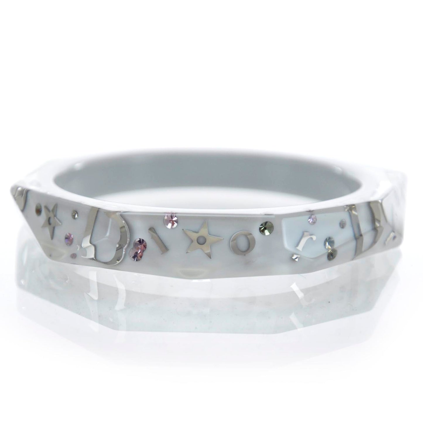 Resin Swarovski Bracelet Gray Small