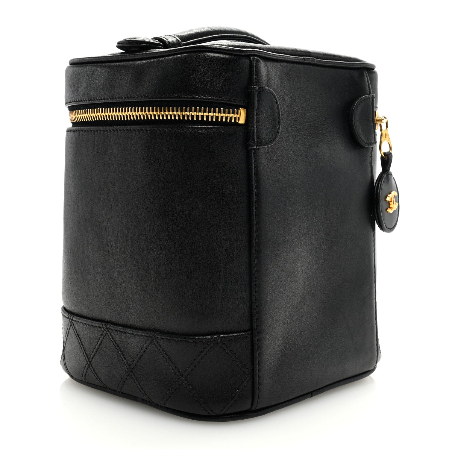 Chanel Lambskin Vanity Cosmetic Bag Black 3 of 7