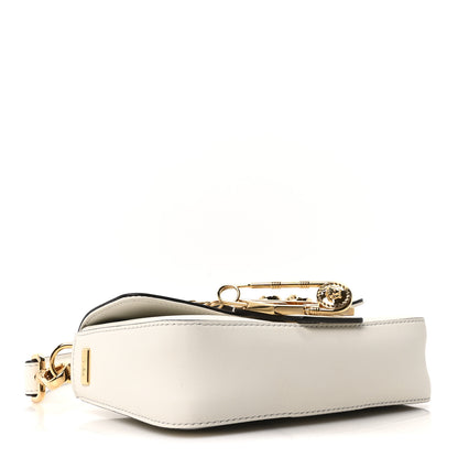 Fendi X VERSACE Vitello Seta Fendace Mini Brooch Baguette White Ice 4 of 9