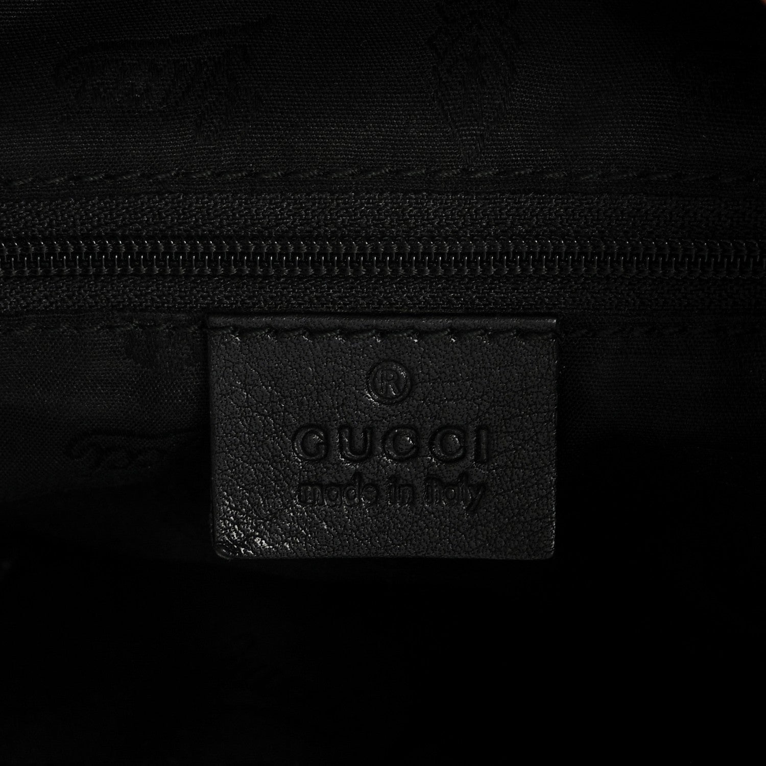 Gucci Guccissima Large New Ladies Web Hobo Black 6 of 7