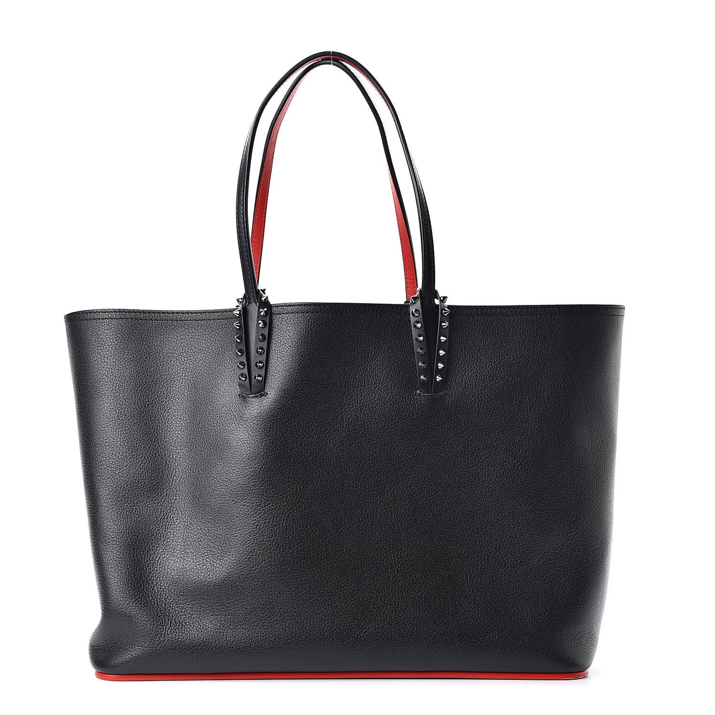 Calfskin Spikes East West Cabata Tote Black