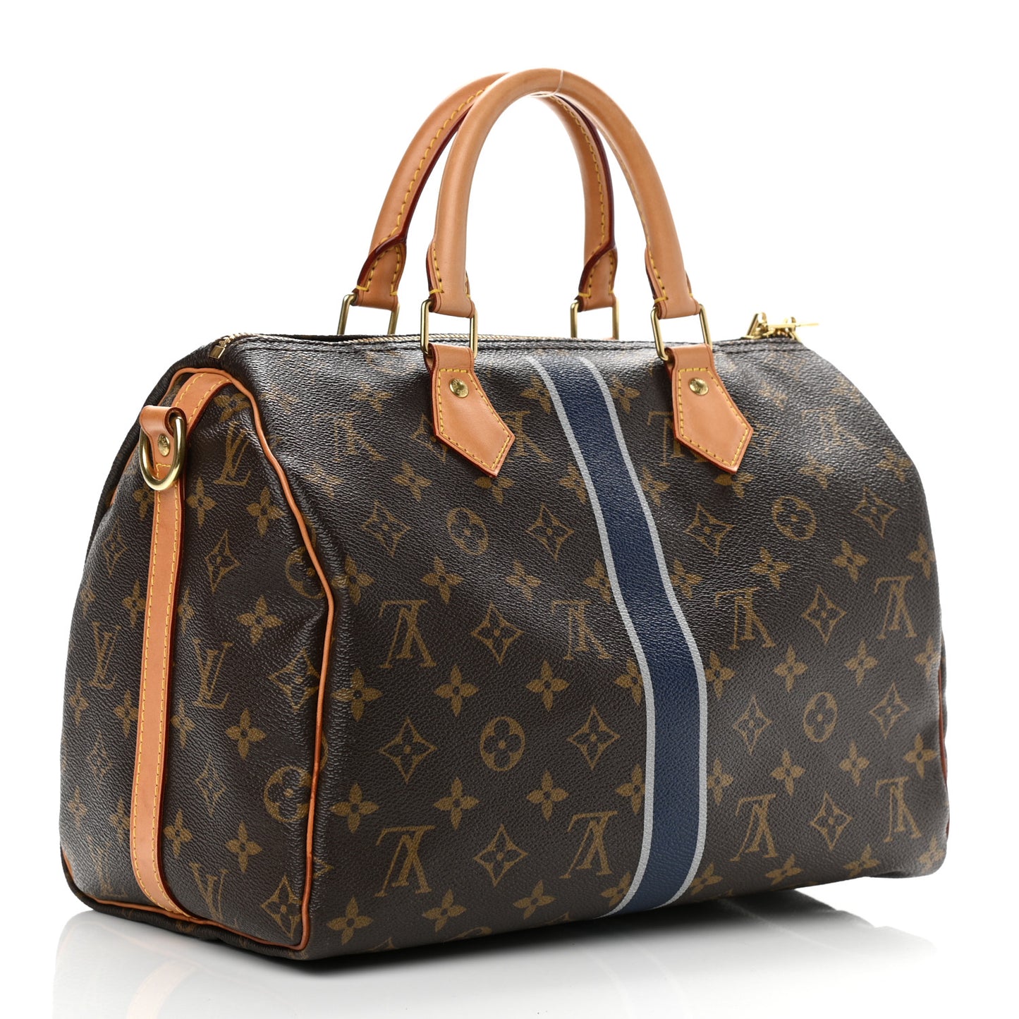 Monogram My LV Heritage Speedy Bandouliere 30 Blue Marine Gris