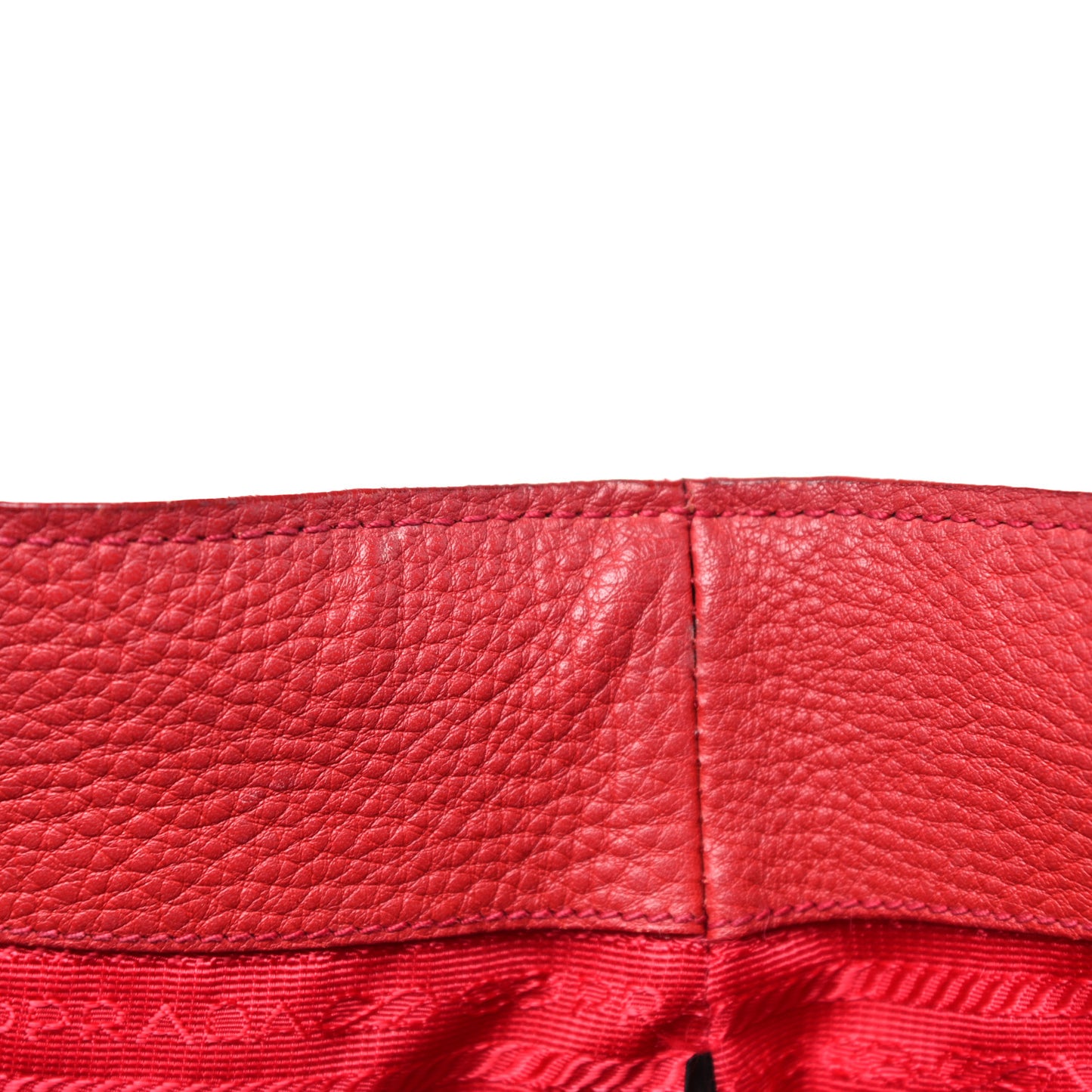 Vitello Daino Tote Rosso