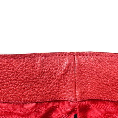 Prada Vitello Daino Tote Rosso 18 of 41