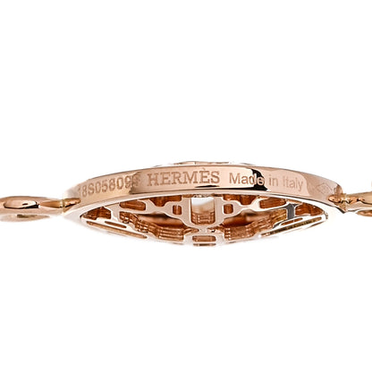 Hermes 18K Rose Gold Chaine D'Ancre Passerelle Bracelet SH 3 of 4