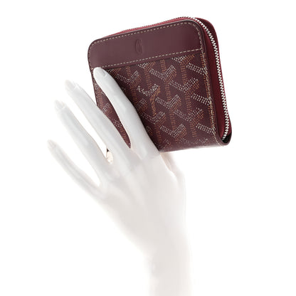 Goyard Goyardine Matignon PM Wallet Bordeaux 2 of 8