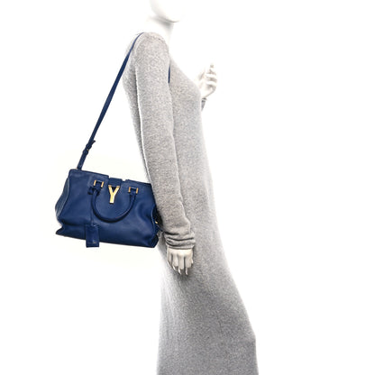 Saint Laurent Calfskin Small Classic Y Cabas Royal Blue 2 of 10