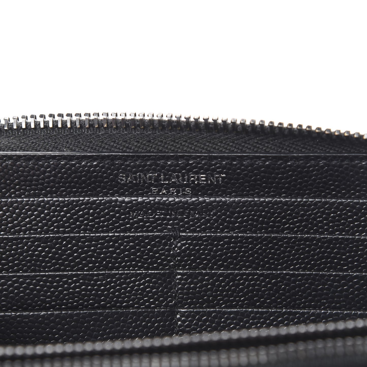 Grain De Poudre Matelasse Chevron Monogram Zip Around Wallet Black