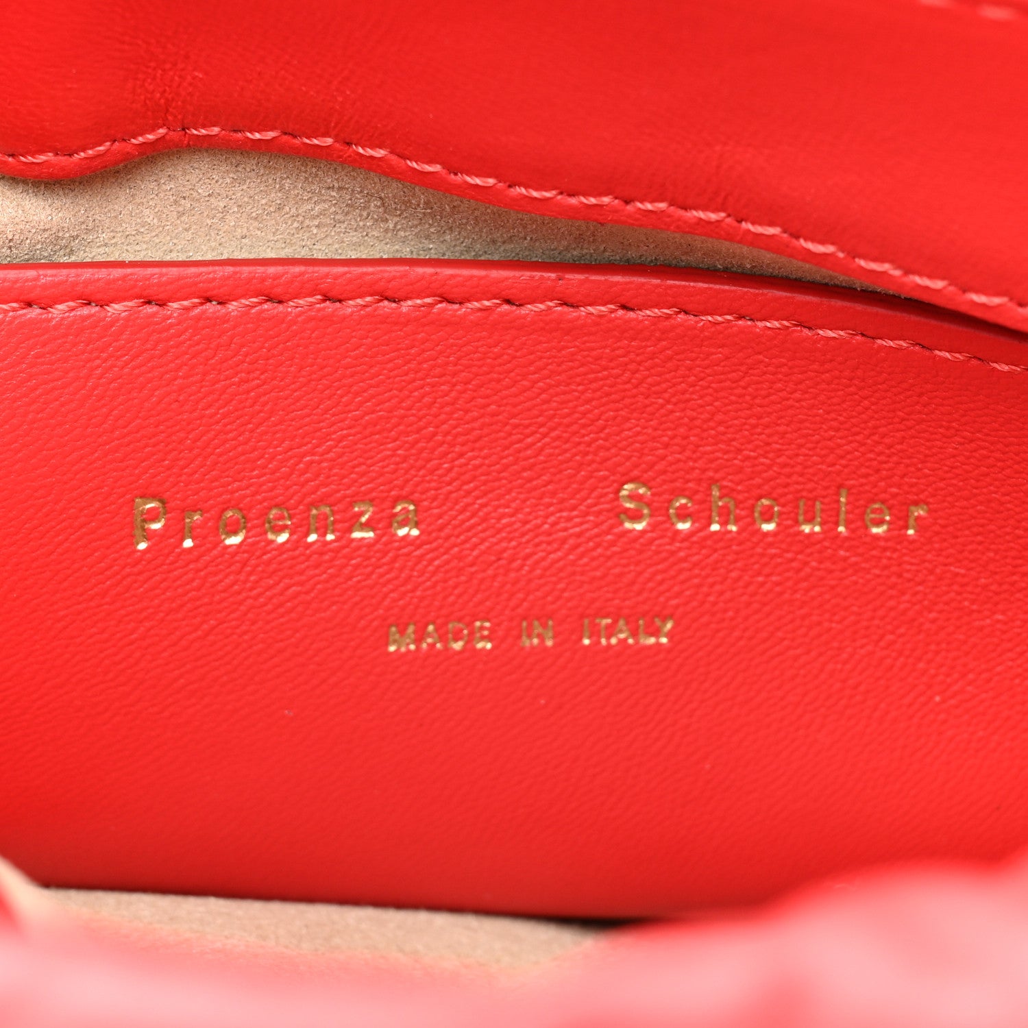 Proenza Schouler Lambskin Puffy Tobo Chain Shoulder Bag Red 7 of 10