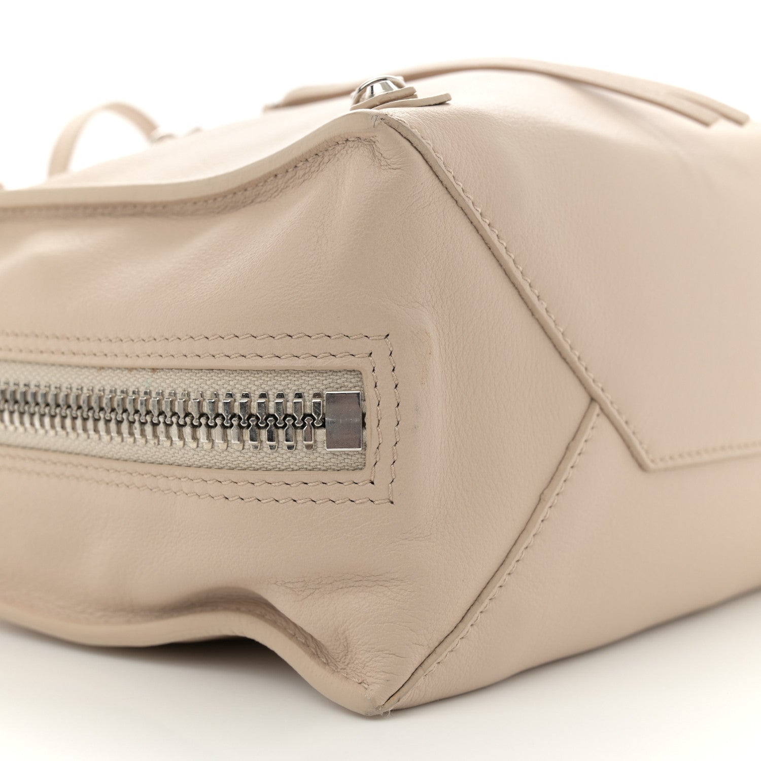 Balenciaga Grained Calfskin Papier Mini A4 Zip Around Tote Light Beige 10 of 12