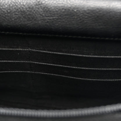 Chanel Crumpled Calfskin Quilted Wallet On Chain WOC So Black 13 of 17