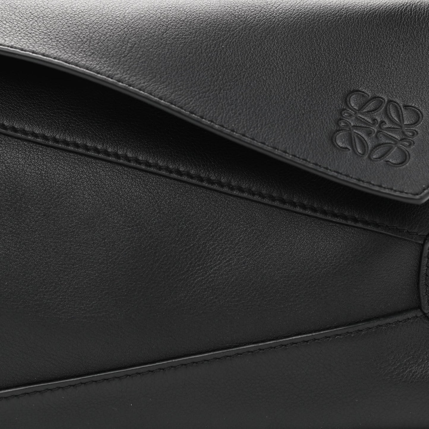Calfskin Puzzle Hobo Black