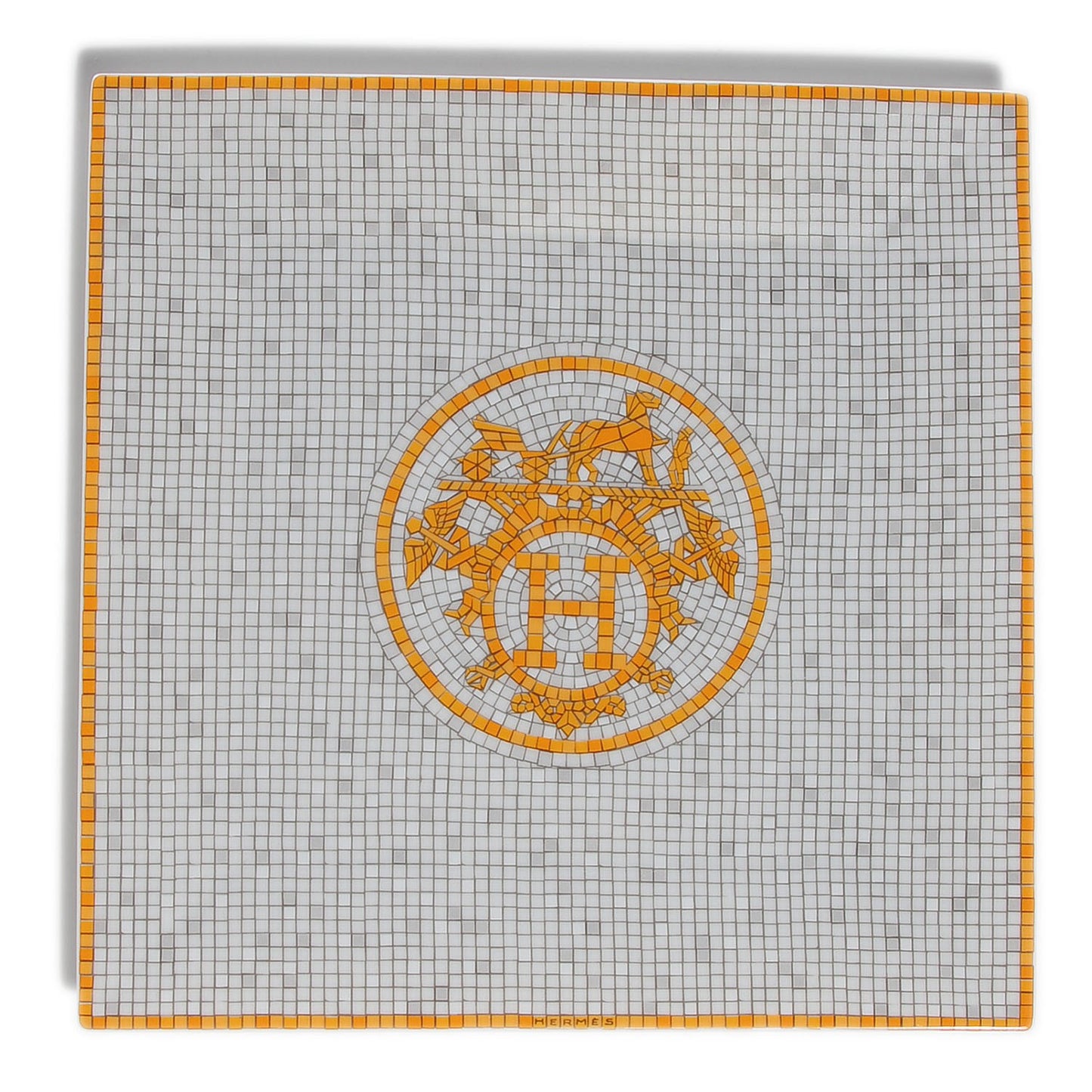 Porcelain Mosaique au 24 Square Plate Gift Box