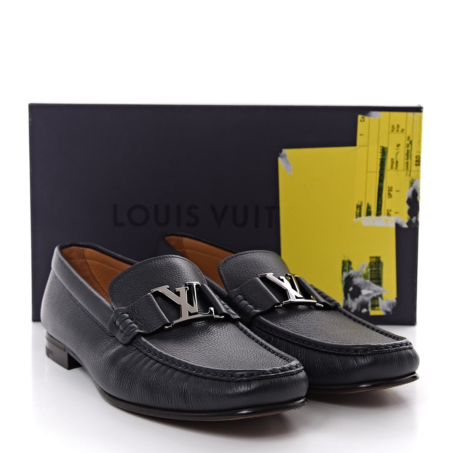 Louis Vuitton Calfskin Mens Montaigne Loafers 8 Marine 9 of 9