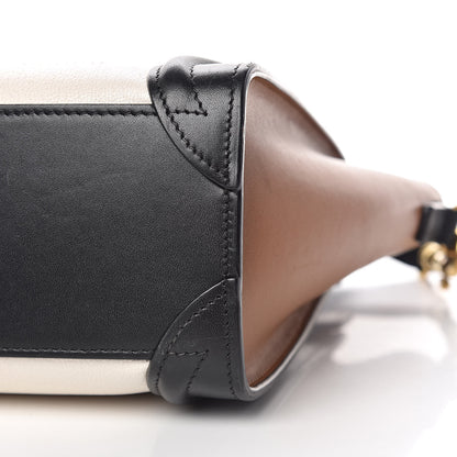 Celine Goatskin Smooth Calfskin Nano Tri-Color Luggage White 8 of 10