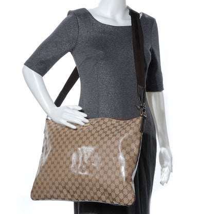 Gucci Crystal Monogram Messenger Bag Brown 2 of 7