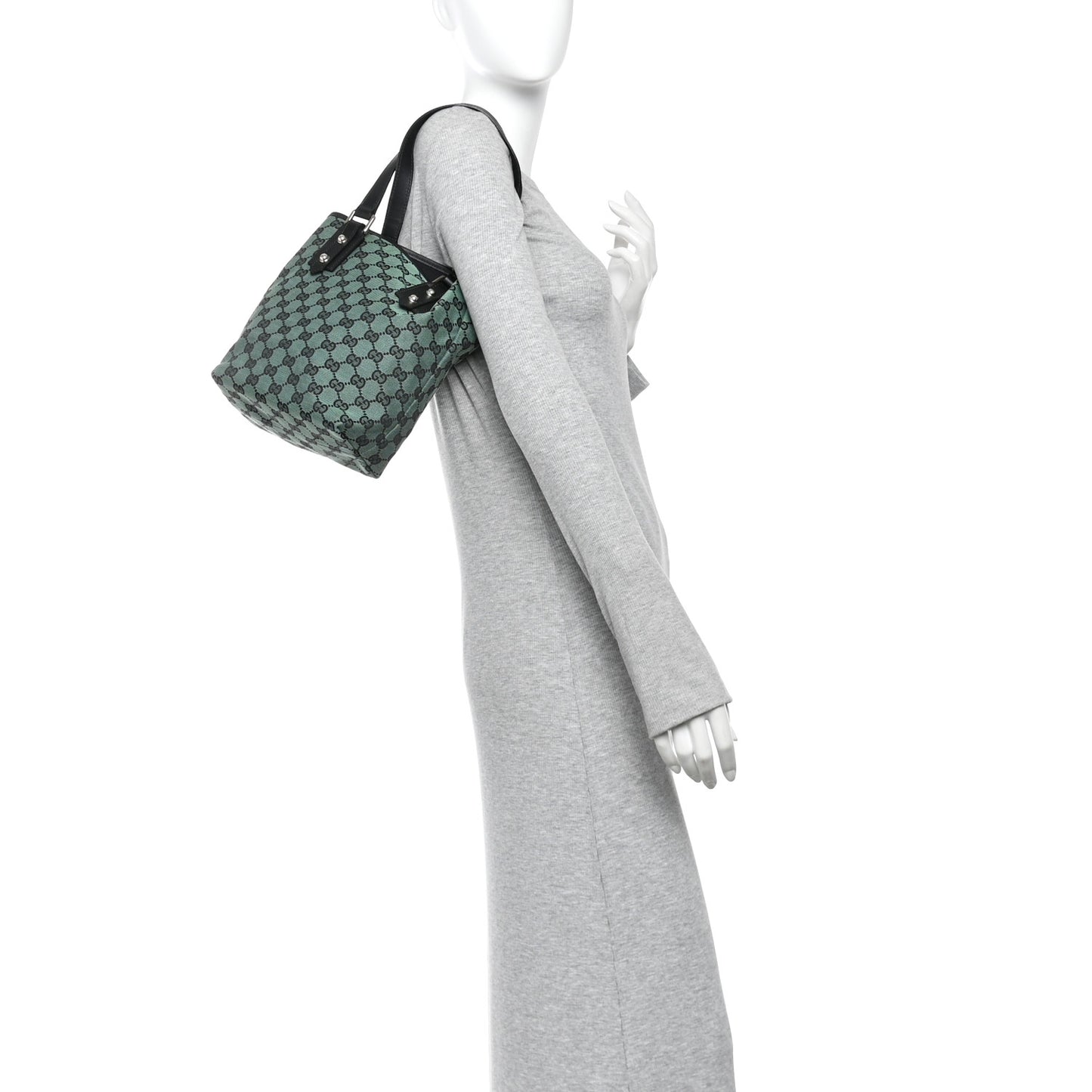 Monogram Tote Bag Green
