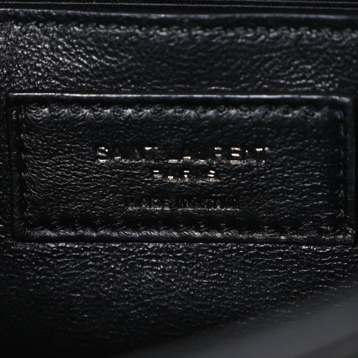 Saint Laurent Grain De Poudre Textured Mixed Matelasse Triquilt Small Monogram Monochrome Satchel Black 6 of 11