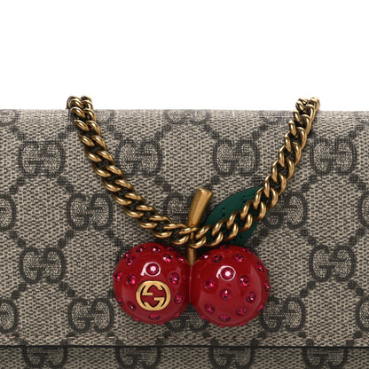 Gucci GG Supreme Monogram Mini Cherry Chain Bag 7 of 9