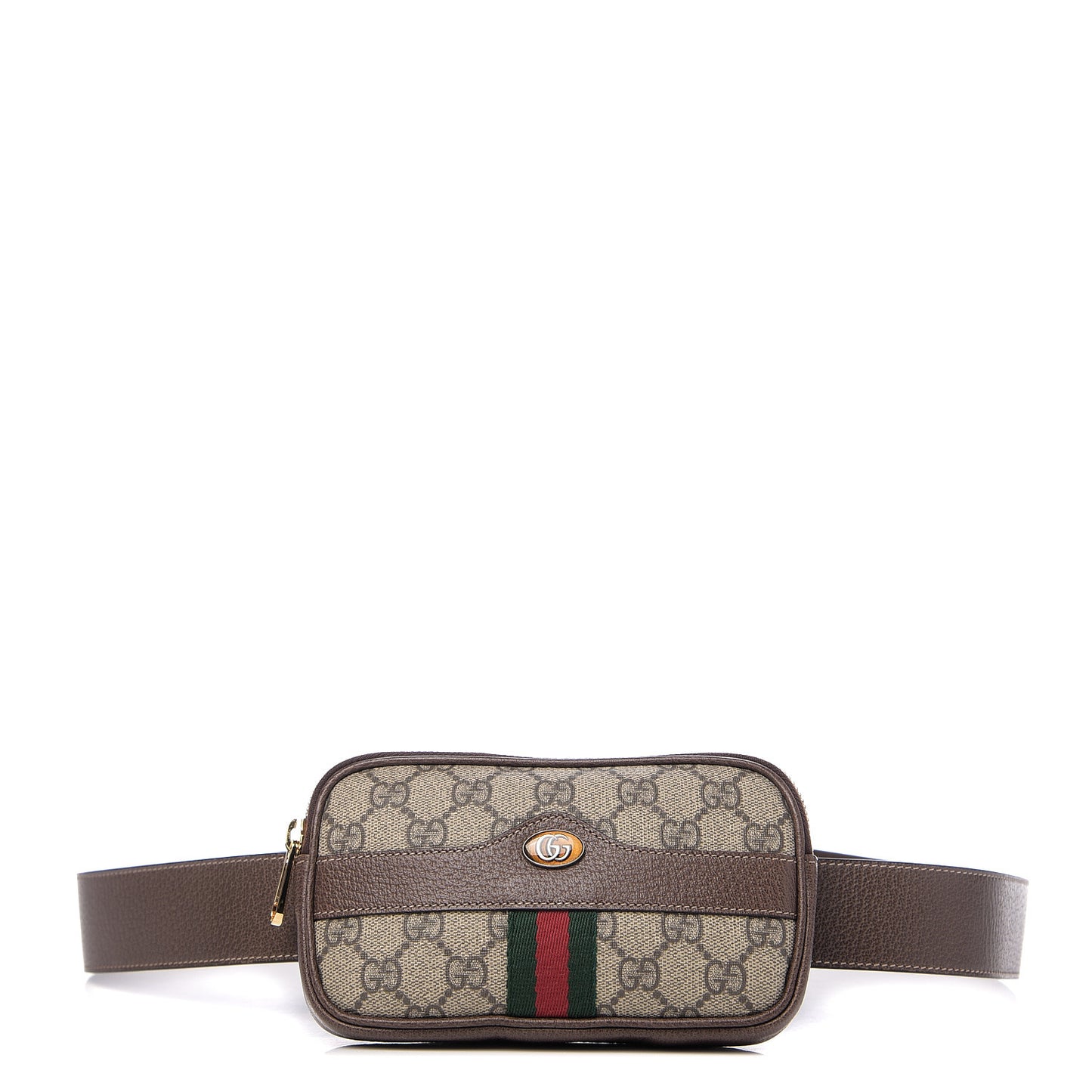GG Supreme Monogram Ophidia Belted iPhone Case 85 34 Dark Brown