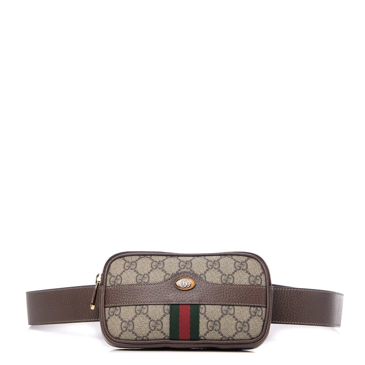 Gucci GG Supreme Monogram Ophidia Belted iPhone Case 85 34 Dark Brown 1 of 10
