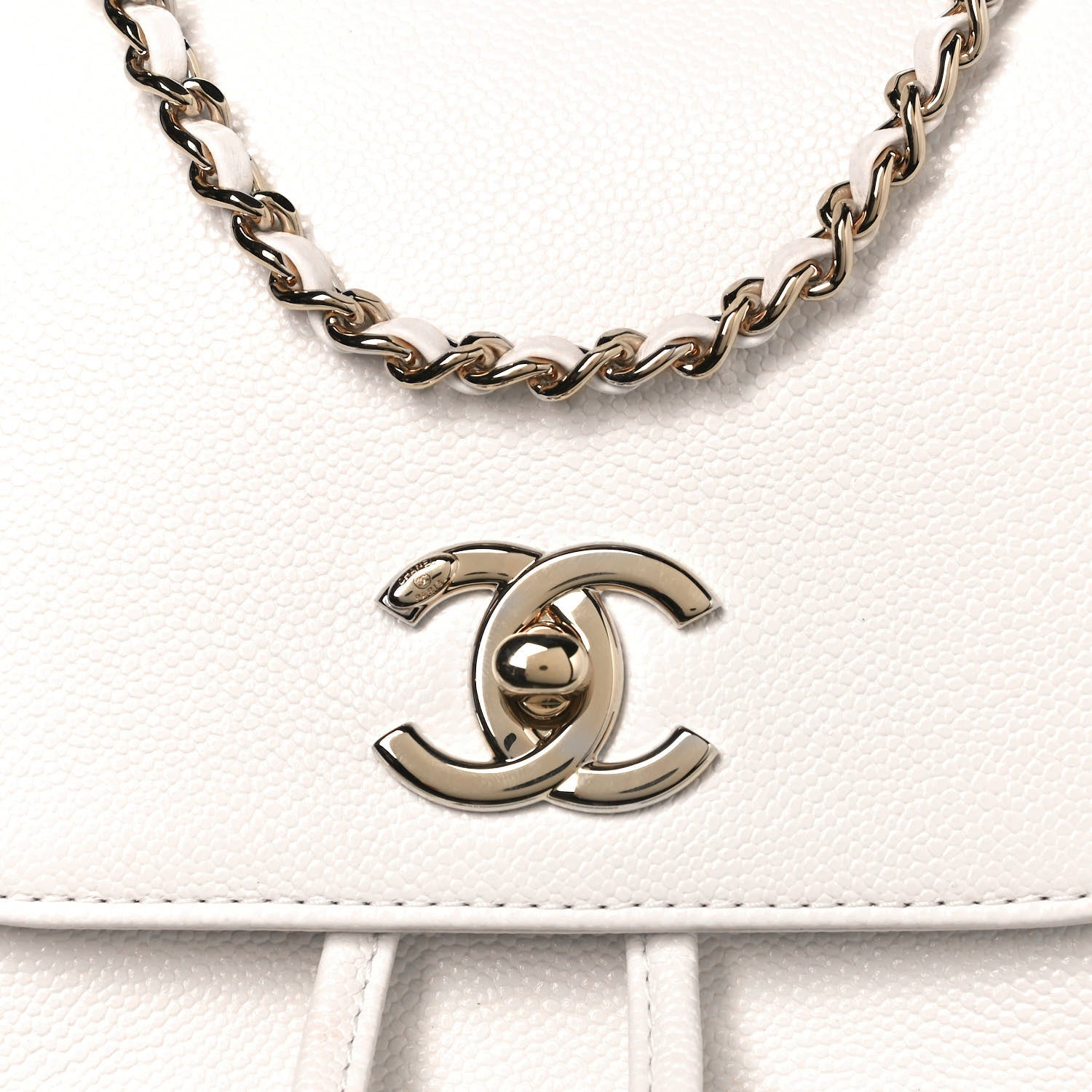 Chanel Caviar Quilted Business Affinity Backpack White 8 of 14