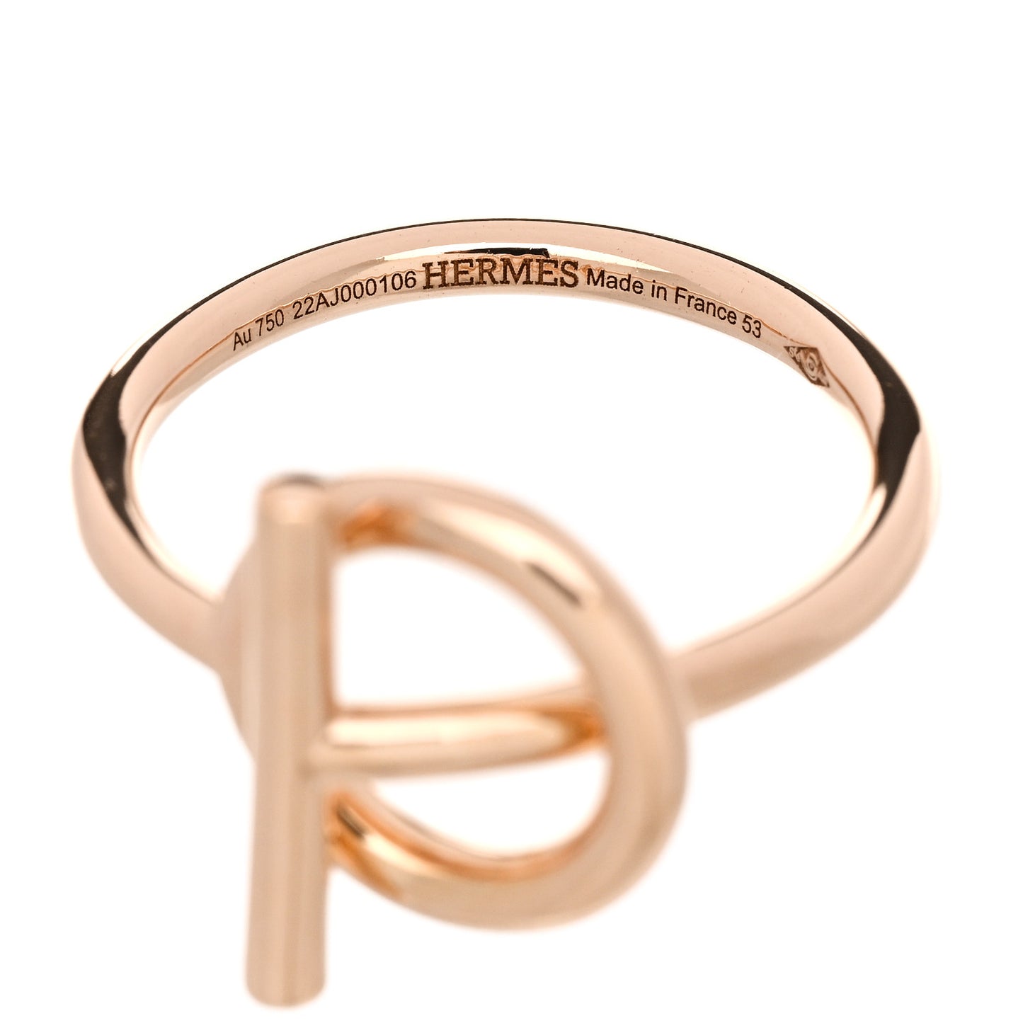 18K Rose Gold PM Echappee Ring 53 6.25