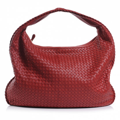 Bottega Veneta Nappa Intrecciato Maxi Veneta Hobo Crimson 1 of 8