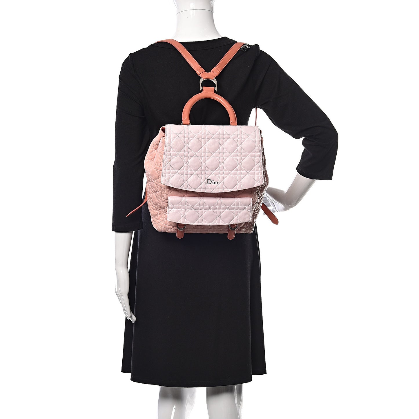 Lambskin Cannage Large Stardust Backpack Pink