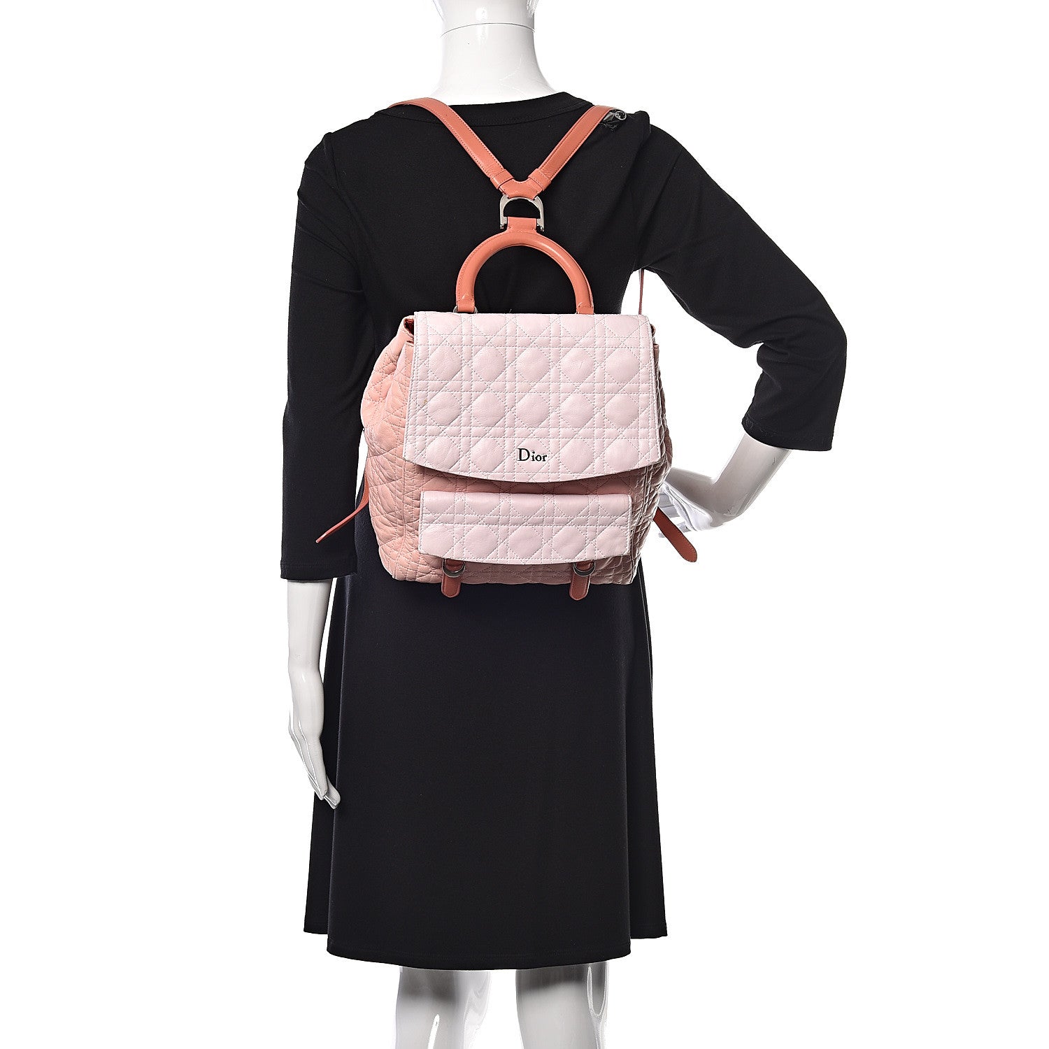 Christian Dior Lambskin Cannage Large Stardust Backpack Pink 2 of 19