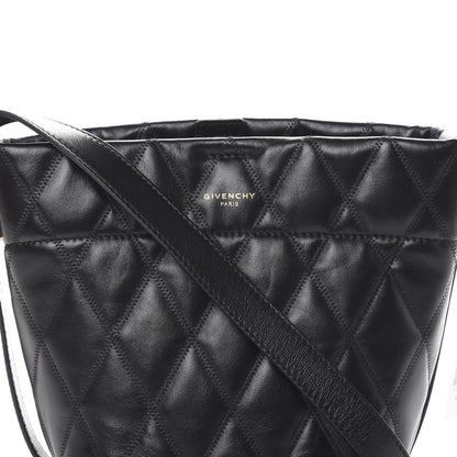 Givenchy Lambskin Quilted Mini GV Bucket Bag Black 6 of 8